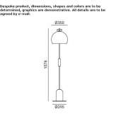 Aluminum floor lamp Tarrenz