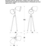 Ash LED floor lamp with a stand Challans