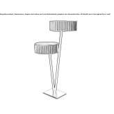 Steel floor lamp Liure