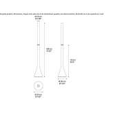 Metalowa lampa podłogowa LED ze ściemniaczem Tolworth