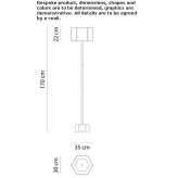 Lampa podłogowa z abażurem z satyny bawełnianej Bloxham