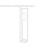Wooden floor lamp Celic