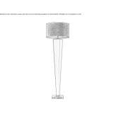 Wooden floor lamp Buczek