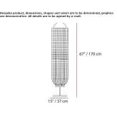 Metalowa lampa podłogowa LED Bruceton