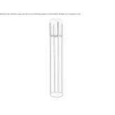 LED floor lamp made of glass Maracai