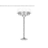 Murano glass floor lamp Flueelen