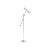 Adjustable metal floor lamp Digby