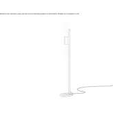 Floor lamp made of glass and stainless steel Marennes