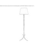 Lampa podłogowa z brązu Golovino
