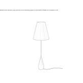 Floor lamp made of aluminum and PVC Ziebice