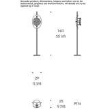 Steel LED floor lamp Oberdorf