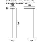 Lampa podłogowa LED z wytłaczanego aluminium Pulkkila