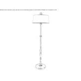 Lampa podłogowa z brązu Sivry
