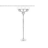 Murano glass floor lamp Girasole