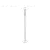 Metalowa lampa podłogowa Triscina