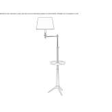 Lampa podłogowa z brązu Palairos