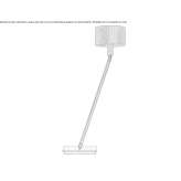 Handmade leather floor lamp Lantz