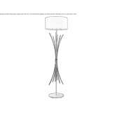 Handmade metal floor lamp Fuig