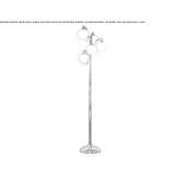 Metal floor lamp Miastko