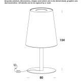 Stalowa lampa podłogowa LED Kentwood