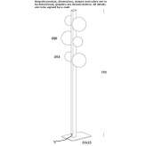 Aluminiowa lampa podłogowa LED Gurnard