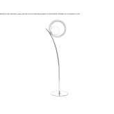 Indirect floor lamp in light metal and glass Odobesti