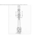Bronze floor lamp Gure