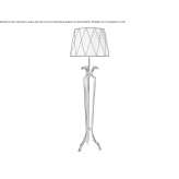 Lampa podłogowa z brązu Cosoba