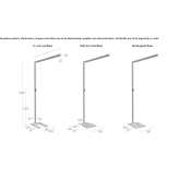 Aluminum LED floor lamp Kermt