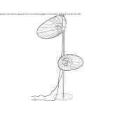 Aluminum LED floor lamp Palpala