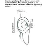 Adjustable steel floor lamp Bavly