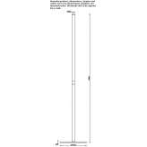 Aluminum LED floor lamp Ronne