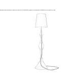 Floor lamp made of powder-coated steel Cellara