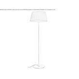 Fabric floor lamp Garnett