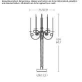 Steel LED floor lamp for reading Gadinti