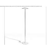 Aluminum LED floor lamp with dimmer Kerpen