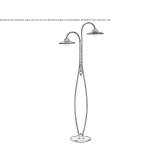 Ceramic floor lamp Randazzo