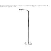 Metal floor lamp Tycroes