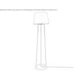 Stalowa lampa podłogowa Zastavka