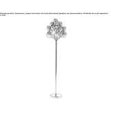 Glass and steel floor lamp Peiting