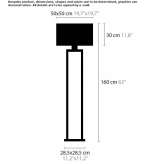 Metalowa lampa podłogowa Amotfors