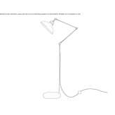 Regulowana lampa podłogowa Tumbala