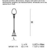 Lampa podłogowa ze szkła Murano Priego