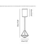 LED floor lamp made of PVC Pinseque