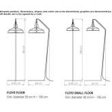 Metalowa lampa podłogowa Cisna