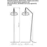 Metalowa lampa podłogowa Cisna