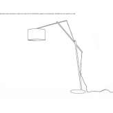 Adjustable metal floor lamp Bedale