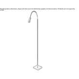 LED reading floor lamp with swing arm Dowling