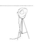 Steel floor lamp Normandy