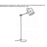 Metalowa lampa podłogowa Somovo